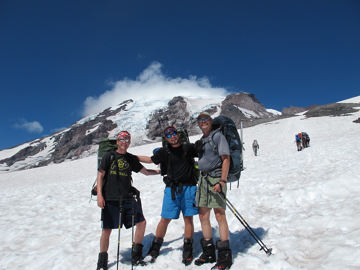 Patrick K. Hiking Mt. Rainier