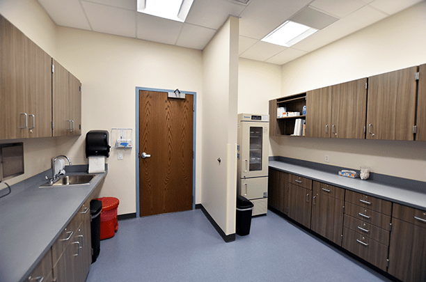Thornton High School Health Clinic clean room